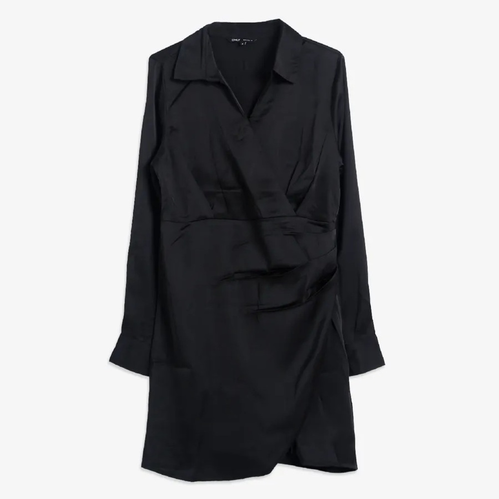 DISSH Black Long Sleeve Wrap Dress